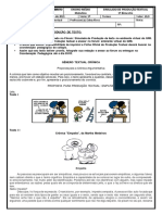 Anápolis, 03 de Março de 2021 Série: 1º Turma: Valor: 10,0 Disciplina: Produção Textual Professor (A) : Edna Alves Nota: Aluno (A) : Nº