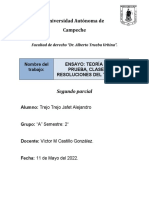 Trejo Trejo Jafet Alejandro - ENSAYO, TEORÍA DE LA PRUEBA, CLASES DE RESOLUCIONES DEL TRIBUNAL