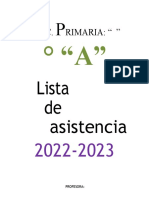 Lista de Asistencia 2020-2021