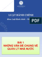 Bài 1 Nhung Van de Co Ban Ve QLNN