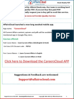 Click Here To Download The Careerscloud App: Affairscloud Launched A New Long Awaited Mobile App