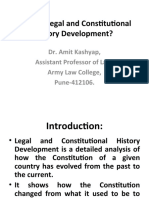 On What Is Legal and Constitutional History Development