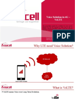 Voice Solution in 4G - VoLTE