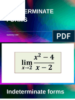 4 Indeterminate Forms