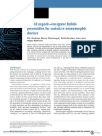 Hybrid Organic-Inorganic Halide Perovskites For Scaled-In Neuromorphic Devices