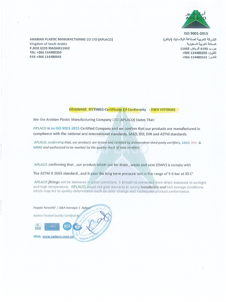 APPLACO PVC Fittings PDF