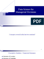 Descriptive Statistics - Numerical Measures