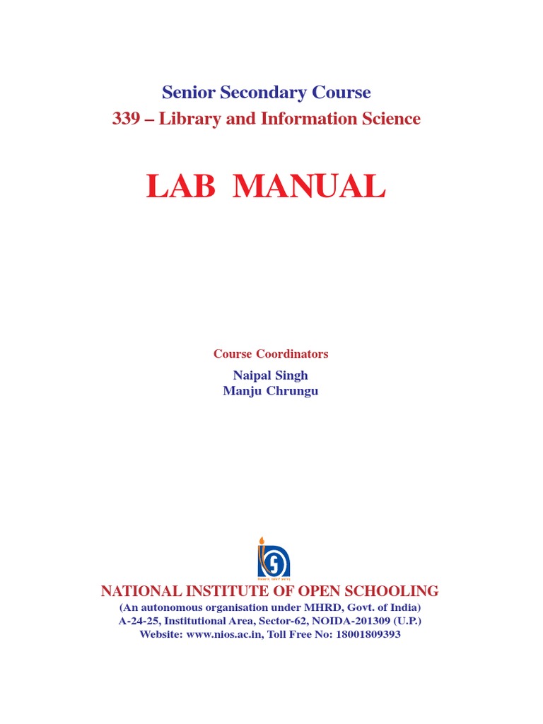 Library Science Practical Manual | PDF | Libraries | Books