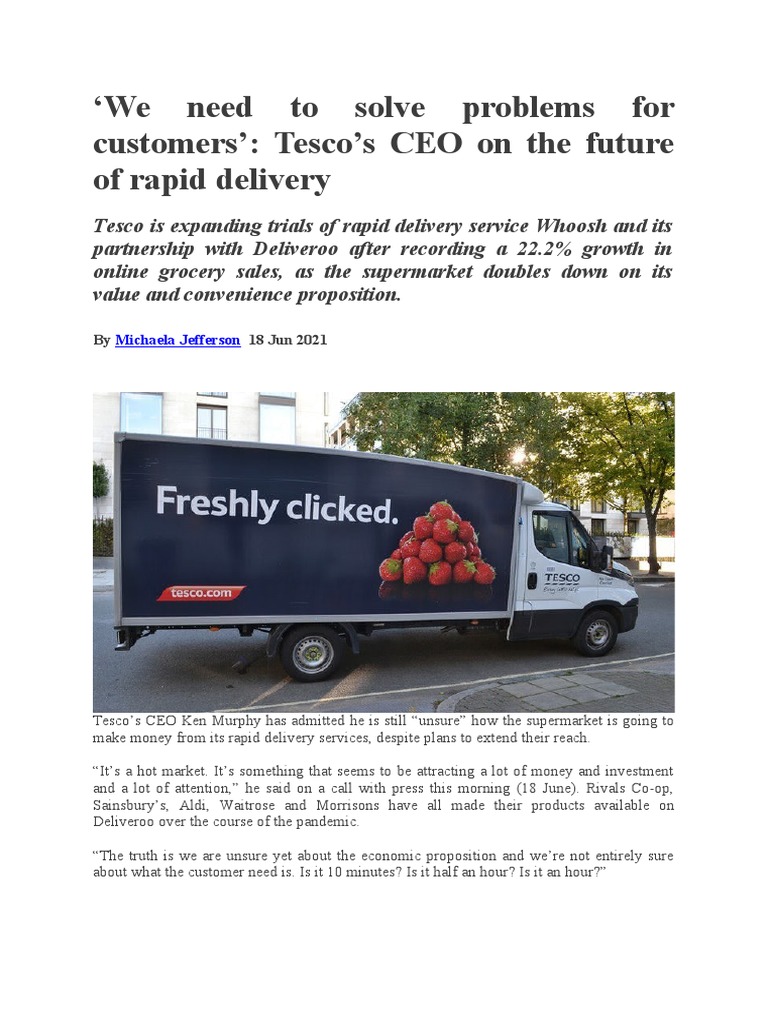 Tesco Case Study For SM Assignment PDF Tesco Supermarket