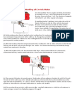 Working of Electric Motor