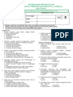 Soal PTS Tema 1 Kelas 5 2021