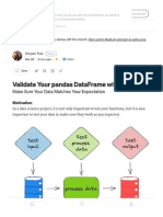 Pandas Validaton