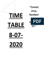 Time Table New