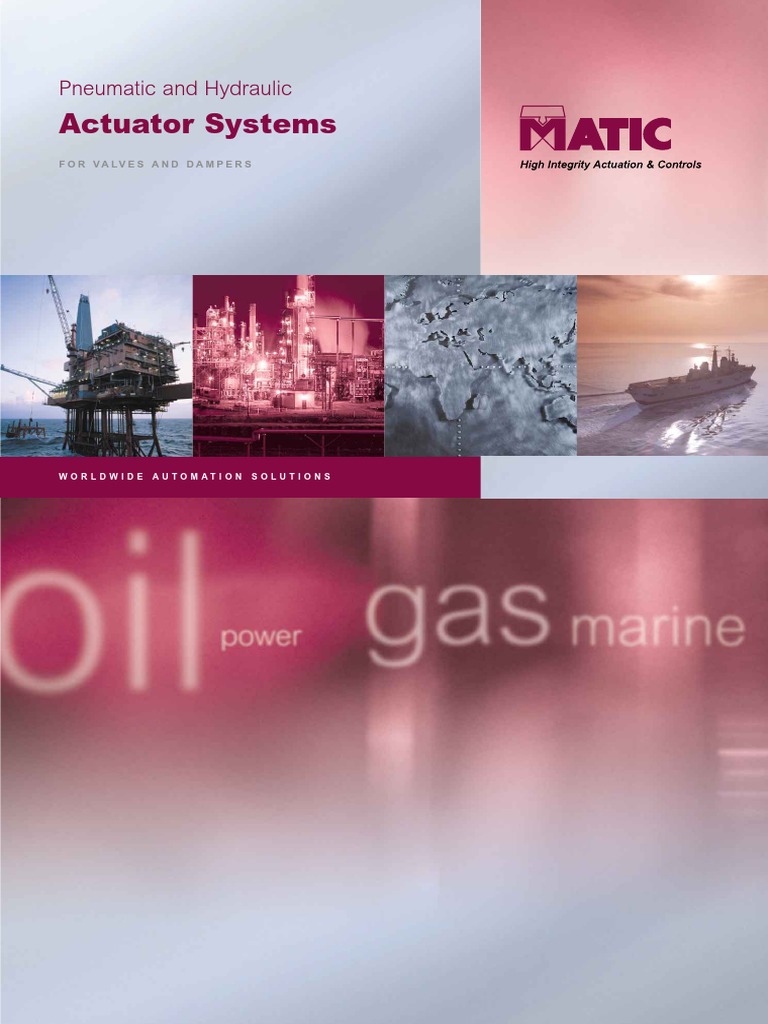 Pneumatic and Hydraulic Actuator Systems for Valves and Dampers PDF