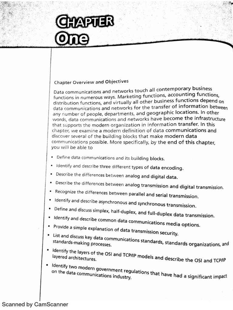 Data Communication and Networking Lesson 1 PDF