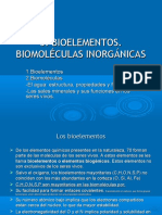 3.Bioelementos. Biomoleculas Inorganicas