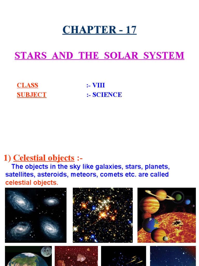Stars and Solar System Overview | PDF | Planets | Natural Satellite