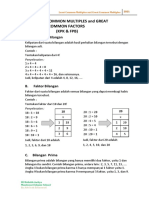 Least Common Multiples and Great Common Factors (KPK Dan FPB)