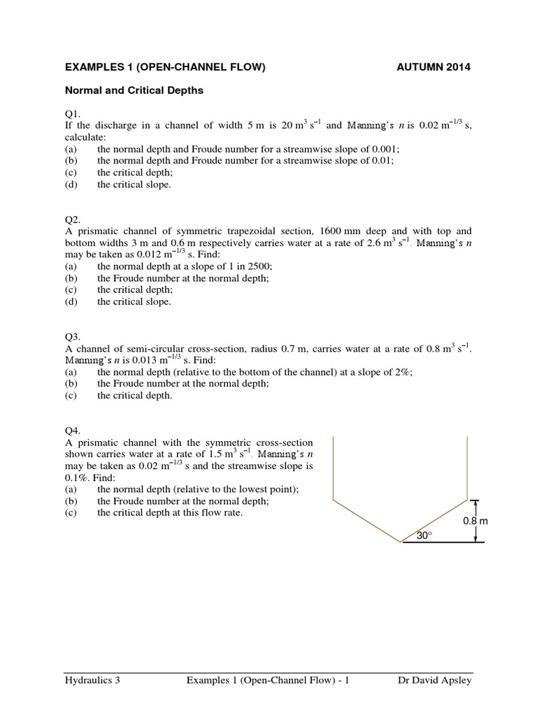 Hydraulic Jump Analysis in Rectangular Channel | PDF | Spillway ...