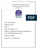 A Comparative Study of Positive and Negative Impacts of the 42nd and 44thConstitutional Amendments Act