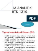 Kuliah 1 Kimia Analitik