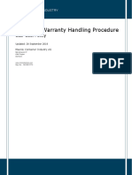 Parts and Warranty Handling Procedure