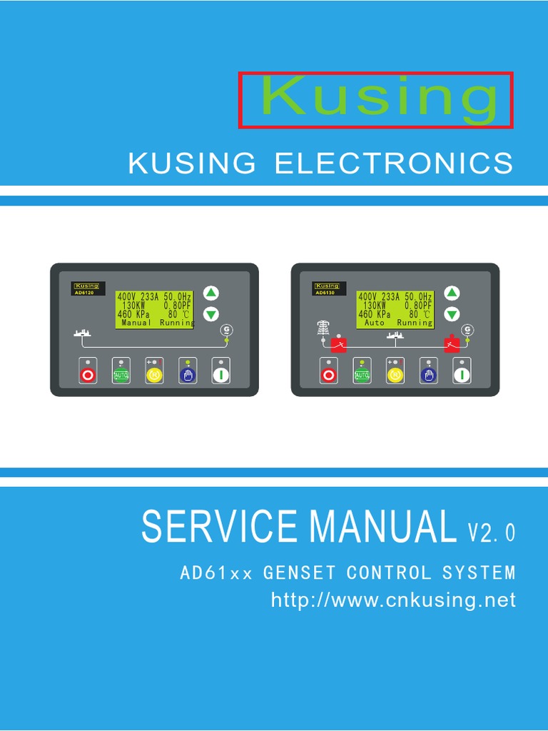 Kusing AD61xx Genset Control Manual | PDF | Alternating Current | Mains ...