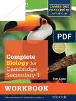 Complete Biology For Cambridge Secondary 1 Workbook Pam Large Z
