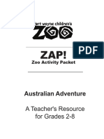 Australian Zoo Packet" Australian Adventure: A Teacher's Resource for Grades 2-8