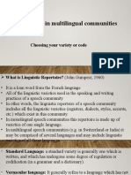 Introduction To Sociolinguistics (Lec.2)