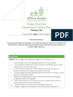 Project Plant Pals Operations & Training Plan