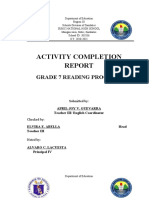 Grade 7 Reading Program Report