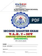 Wadz Tle Grade 7 Second Grading Ict Chs Sy 2019-2020 (Boooklet)