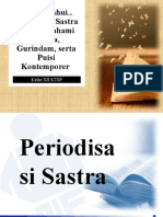 Periodisasi Sastra Dan Memahami Drama, Gurindam, Serta Puisi Kontemporer