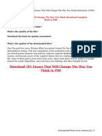101 Essays That Will Change The Way You Think (Download in PDF
