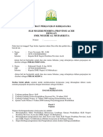 Surat Perjanjian Kerjasama SLB Negeri Pembina Provinsi Aceh Dengan SMK Negeri Al Mubarkeya