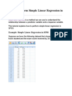 How To Perform Simple Linear Regression in SPSS