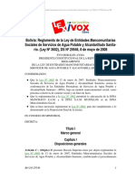 10 Reg. de La Ley de Entidades Mancomunitarias Sociales de Servicios de A. P. y Alc.