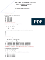 Soal Pts Ganjil Kimia Farmasi Xi