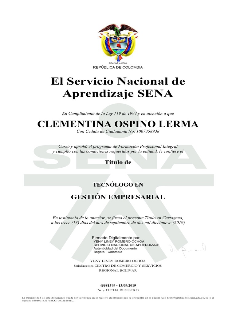 Certificado Sena PDF