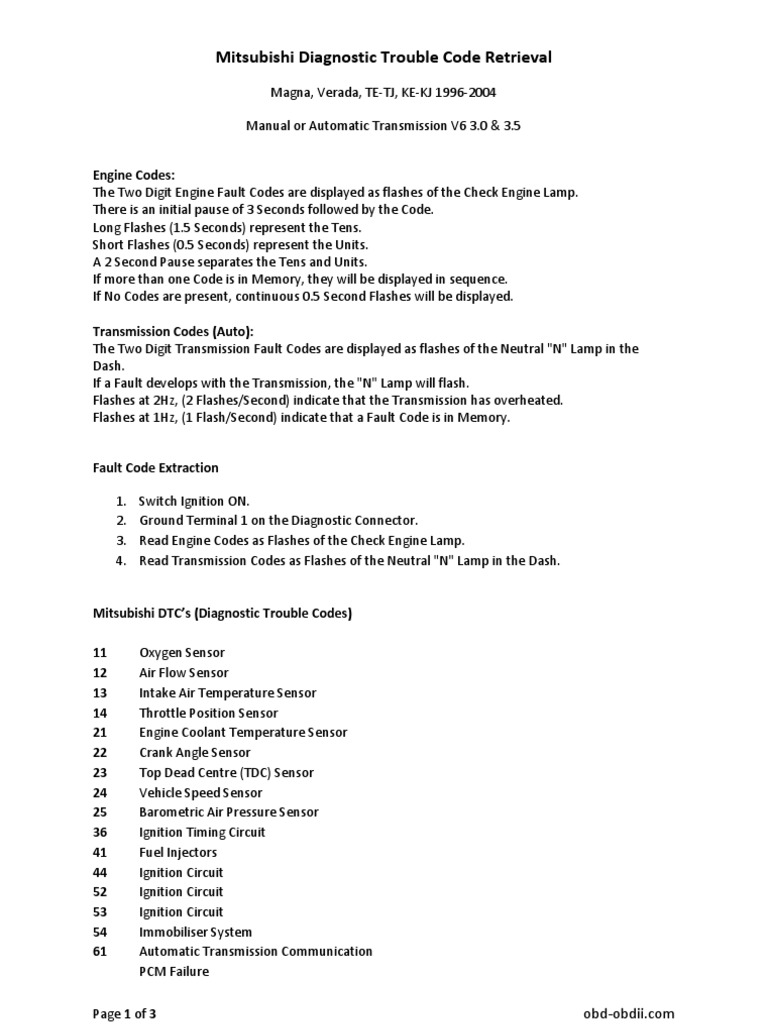Mitsubishi Magna TE-TJ 96-04 V6 3.0 3.5 | Automatic Transmission