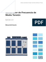 WEG Convertidor de Frecuencia de Media Tension Mvw01 Manual Del Usuario 0899.5271 Es