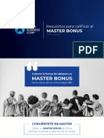 Requisitos para Master Bonus