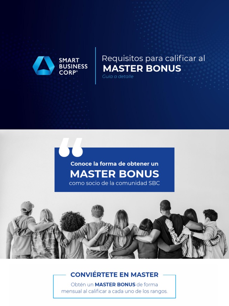 Guía para Calificar al Master Bonus | PDF