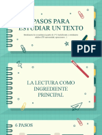 Pasos para Estudiar Un Texto by Slidesgo