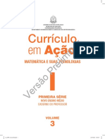 Caderno Do Professor Matemática 1 Série EM Volume 3 Versão Preliminar