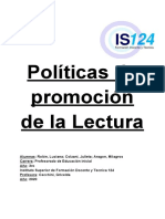 Políticas de Promoción de La Lectura