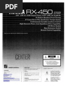 Download Yamaha RX-450 Manual by Trpimix SN59530485 doc pdf