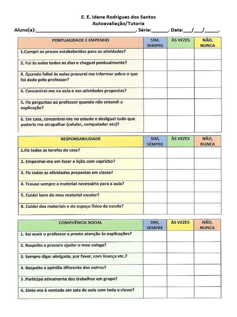 Autoavaliação Tutoria 29 08 2022 | PDF