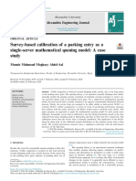 Alexandria Engineering Journal surveys parking queue model